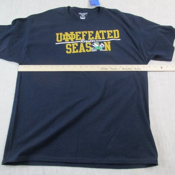 Notre Dame Fighting Irish T-Shirt Mens XL Navy Champion NCAA Football Sports - Picture 7 of 8
